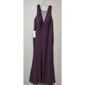 Azazie Buffy Dress Plum Purple